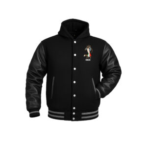 Varsity Letter Jacket Black