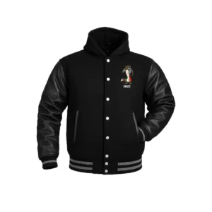 Varsity Letter Jacket Black
