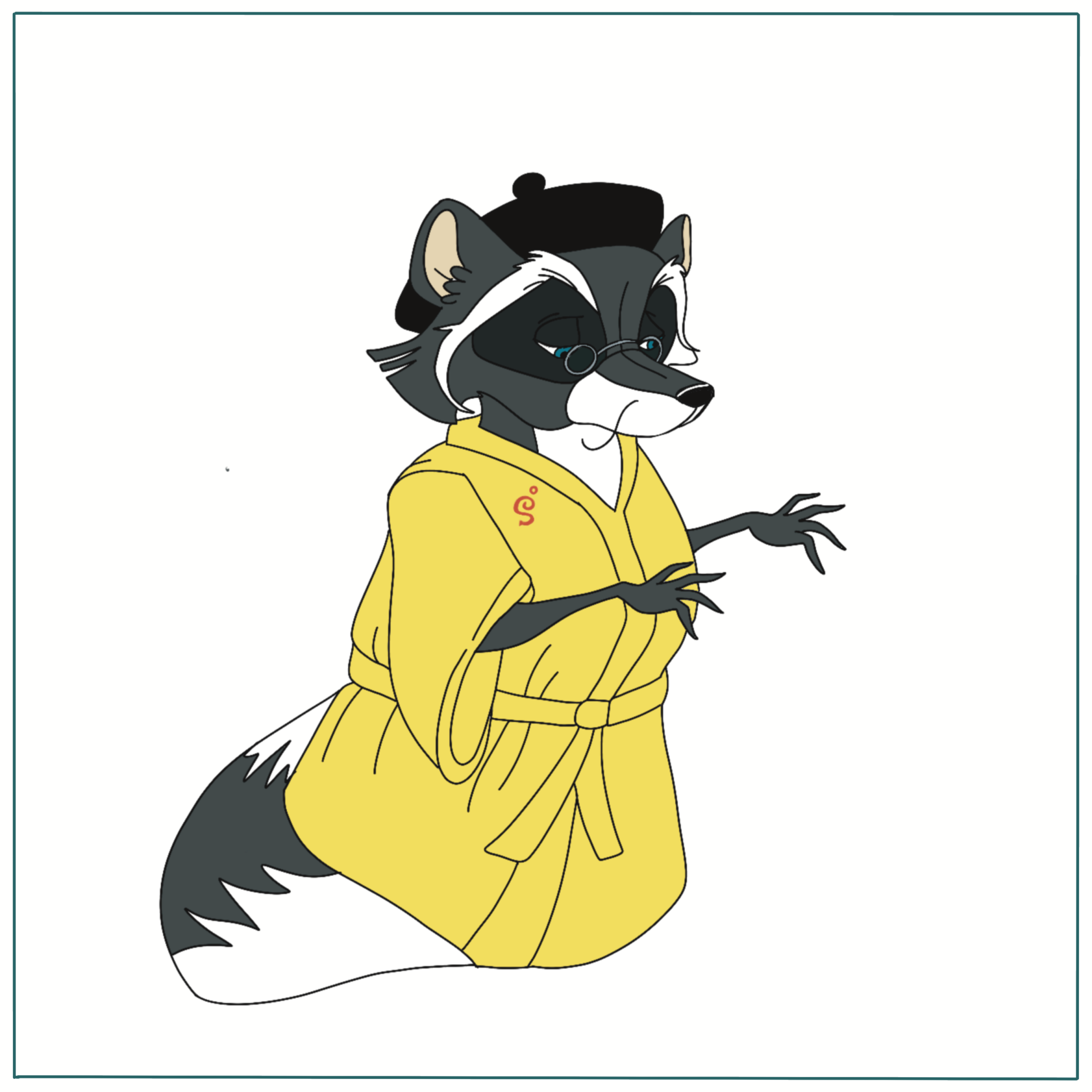 Sleepy raccoon cartoon character teaching confidence growth empathy and life lessons for kids